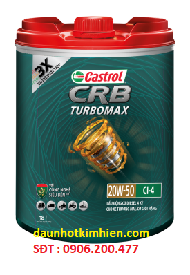DẦU ĐỘNG CƠ CASTROL CRB TURBOMAX 20W-50 CI-4 - 18Lit -209Lit